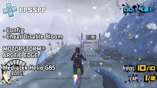 CONFIG SETTING  CHEAT PPSSPP MOTORSTORM® ARCTIC EDGE MEDIATEK HELIO G85 [upl. by Chalmer]