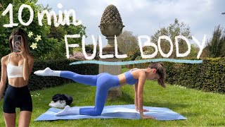 10MIN everyday full body hourglass pilates workout  no equipment  beginner friendly [upl. by Nillor]