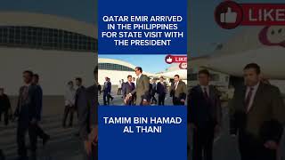 Arrival Of Qatar Emir In The Philippines For State VisitRJMB [upl. by Airret]