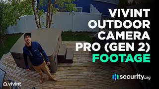 Vivint Outdoor Camera Pro Gen 2  Sample Recordings [upl. by Alemahs]