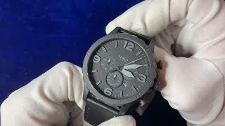 Fossil Nate Chronograph  4K Unboxing amp Review [upl. by Edasalof619]