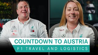 Countdown to Austria  F1 Travel and Logistics [upl. by Carlynne]