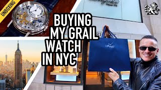 Buying My Grail Watch At NYCs 5th Ave Breguet Store  10 Years Of The Urban Gentry  Tradition 7057 [upl. by Cofsky912]