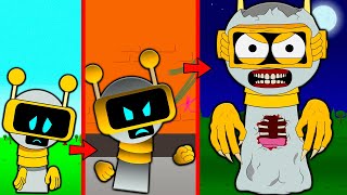 FUN BOT BECAME PHASE 3 MONSTER SAD STORY INCREDIBOX SPRUNKI Cartoon Animation [upl. by Maurits]