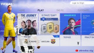 FIFA 19 MOD FIFA 23 ANDROID  UPDATE TRANSFER  TOURNAMENT amp CAREER MOD [upl. by Neelak874]