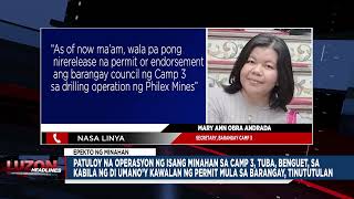 Patuloy na operasyon ng isang minahan sa Camp 3 Tuba Benguet tinututulan [upl. by Ecirtael218]