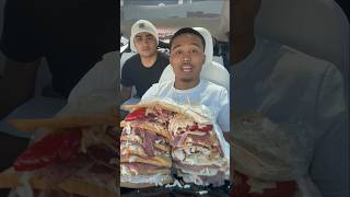 Is this the BIGGEST SANDWICH🥪 Natelo shorts sandwich [upl. by Tarazi]