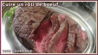 Rôti de boeuf  préparation et cuisson [upl. by Airottiv]