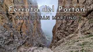 Giro ad anello sulle Pale di San Martino  Ferrata del Porton  Dolomiti [upl. by Piscatelli]