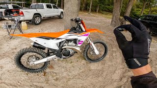 First Ride on 2024 KTM 250 SX [upl. by Cammi311]