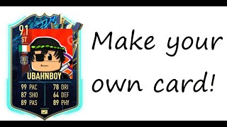 Make your OWN FIFA CARD  For beginners [upl. by Nick]