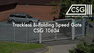 Trackless Bi Folding Speed Gate  CSG 10604 [upl. by Goldsmith]