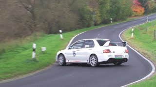 Best of Mitsubishi Lancer EVO Rallye Action Sound  by Rallyeszenede [upl. by Adnomar]