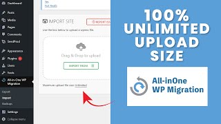 SOLVED ✔️ How to Maximize Upload File Size in AllInOne WP Migration Plugin WordPress [upl. by Ahsinwad]