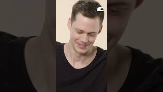 Bill Skarsgård on making Pennywises crossed eyes esquire billskarsgård pennywise [upl. by Enimzzaj626]