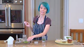 How to Make French Niçoise Salad 8421  Making the Nicoise Salad Dressing [upl. by Nirre530]