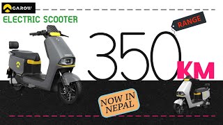 New Garow Electric Scooter With 350km Range In Nepal 2024 [upl. by Glassco]