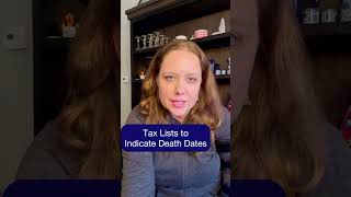 Tax Lists for Death Dates  Formidable Genealogy [upl. by Sherrill810]