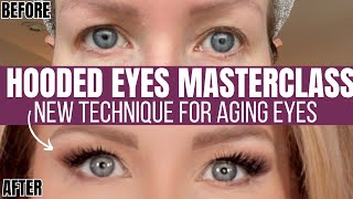 MASTERCLASS FOR HOODED AGING EYES  Game Changing NEW Technique [upl. by Temirf307]