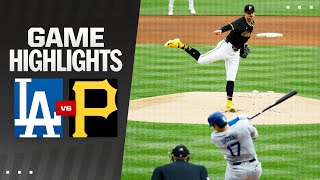 Dodgers vs Pirates Game Highlights 6524  MLB Highlights [upl. by Nivrad]