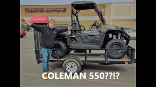 Bought a Coleman 550 UTV Side by Side From Tractor Supply First Impressions amp Test Drive [upl. by Melisent]