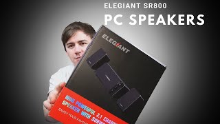 Elegiant SR800 computer speaker review  Best budget speakers [upl. by Krischer]