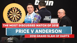 THE MOST DISCUSSED MATCH OF 2018  Price v Anderson  2018 Grand Slam of Darts Final [upl. by Zetneuq]