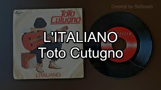 Toto Cutugno  Litaliano Karaoke Originale  cori [upl. by Araid]