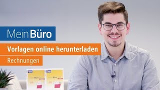 Rechnungsvorlagen online herunterladen mit WISO Mein Büro Desktop [upl. by Ahsilla]