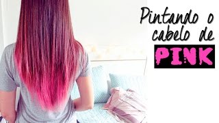 Cabelo ROSA Passo a passo com Keraton Hard Colors  Panty Rose [upl. by Anitsrhc125]