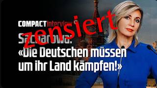 Russisches Außenminesterium  CompactInterview Maria Sacharowa Energieversorgung in Deutschland [upl. by Asert322]