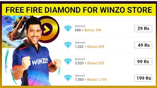 Free Fire Diamonds amp Redeem Code Winzo Se Kaise Le  How To Use Winzo For Free Fire Diamonds [upl. by Ennagrom296]