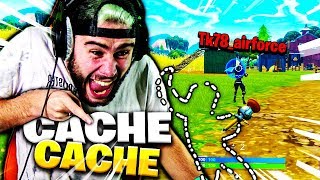 JUTILISE LE GLITCH INVISIBLE EN PLEIN CACHE CACHE AVEC TK SUR FORTNITE [upl. by Eilsehc92]