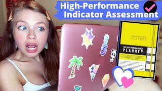 Taking the High Performance Indicator Assessment BEFORE Using My Productivity Planner [upl. by Tsepmet295]