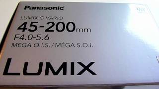 HD GF2 45200mm LENS UNBOXING PANASONIC LUMIX [upl. by Norval855]