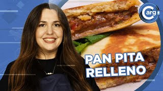 RECETA DE PAN PITA RELLENO [upl. by Nidak]