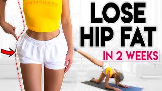 LOSE HIP FAT in 2 Weeks  10 minute Home Workout [upl. by Aralomo]