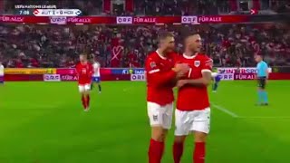 Marko Arnautovic GoalAustria vs Norway 51 All Goals and Extended Highlights [upl. by Elodea]