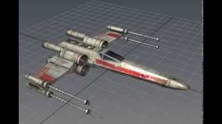 Game Ready Star Wars XWing 3D model [upl. by Poul]