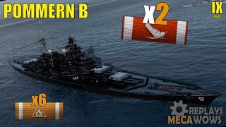 Pommern B Decides to charge  World of Warships Gameplay [upl. by Allard]