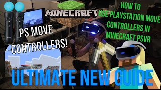 How to use PlayStation Move Controllers in Minecraft PSVR Joke video [upl. by Anaynek]