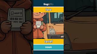 🇬🇧🇳🇱 fare  tarief  vocabulary builder  learn English  laten we Engels leren [upl. by Karylin663]