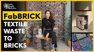 FabBRICK Puts An End To Fashion Waste  Textile Waste To Bricks [upl. by Yenitsed712]