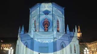 Christmas Light Projection Show at CHIJMES [upl. by Blankenship]