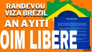 OIM LIBERE RANDEVOU VIZA BRASIL YO LI FIN PI FASIl kounyeya gade tout vidéo [upl. by Booze92]