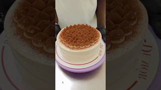 Tiramisu cake full process of creaming🤤viralvideo dessertcake trend [upl. by Pappano]