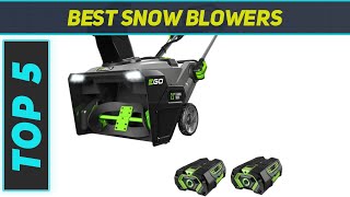 Top 5 Snow Blowers in 2024 [upl. by Bathsheb623]