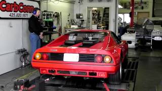 FERRARI BOXER 512BBi on the DYNO Loud Larini exhaust system [upl. by Pompea]