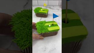 Golf cakes ⛳️ made for wiltoncakes golf cake cakeart baking cakedbyrach cutefood shortsfeed [upl. by Udella151]