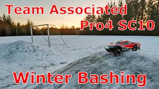 Team Associated Pro4 SC10  Winter Bashing [upl. by Craggy]